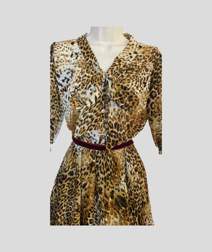 ZYRA ANIMAL PRINT DRESS